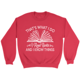 "I Read Books" Sweatshirt - Gifts For Reading Addicts