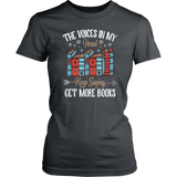 "Get More Books" Women's Fitted T-shirt - Gifts For Reading Addicts