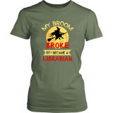 "I Became A Librarian" Women's Fitted T-shirt - Gifts For Reading Addicts