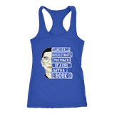 Ruth Bader "A Girl With A Book" Women's Tank Top - Gifts For Reading Addicts
