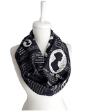 Jane Austen Pride and Prejudice Infinity Scarf Handmade Limited Edition - Gifts For Reading Addicts