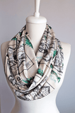 The Wonderful Wizard of Oz Map Infinity Scarf Handmade Limited Edition - Gifts For Reading Addicts