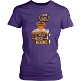 "Drink Good Coffee" Women's Fitted T-shirt - Gifts For Reading Addicts