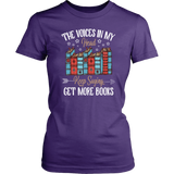"Get More Books" Women's Fitted T-shirt - Gifts For Reading Addicts