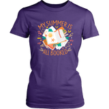 "My Summer Is All Booked" Women's Fitted T-shirt - Gifts For Reading Addicts