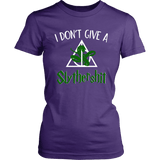 "i Don't Give A Slythershit" Women's Fitted T-shirt - Gifts For Reading Addicts