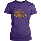 "Canada Bookish Map" Women's Fitted T-shirt - Gifts For Reading Addicts