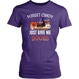 "Forget Candy" Women's Fitted T-shirt - Gifts For Reading Addicts