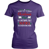 "Christmas Cheer" Women's Fitted T-shirt - Gifts For Reading Addicts