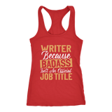 "badass isn't an official job title" Women's Tank Top - Gifts For Reading Addicts