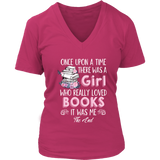 "Once Upon A Time" V-neck Tshirt - Gifts For Reading Addicts