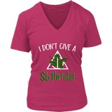 "i Don't Give A Slythershit" V-neck Tshirt - Gifts For Reading Addicts