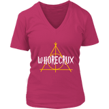 "Whorecrux" V-neck Tshirt - Gifts For Reading Addicts