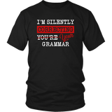 "I'm Silently Correcting Your Grammar" Unisex T-Shirt - Gifts For Reading Addicts