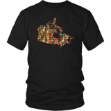 "Canada Bookish Map" Unisex T-Shirt - Gifts For Reading Addicts
