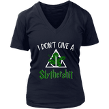 "i Don't Give A Slythershit" V-neck Tshirt - Gifts For Reading Addicts