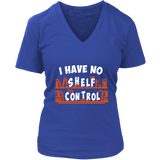 "I Have No Shelf Control" V-neck Tshirt - Gifts For Reading Addicts