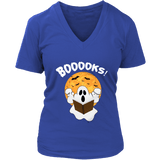 "BOOOOKS" V-neck Tshirt - Gifts For Reading Addicts