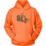 "Canada Bookish Map" Hoodie - Gifts For Reading Addicts