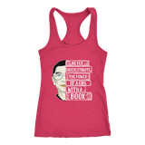 Ruth Bader "A Girl With A Book" Women's Tank Top - Gifts For Reading Addicts
