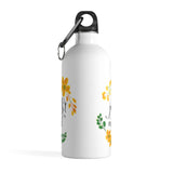 Just Read - Stainless Steel Eco-friendly Water Bottle with bookish floral design - Gifts For Reading Addicts