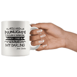 "You are sunlight"11oz white mug - Gifts For Reading Addicts