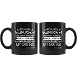 "You are sunlight"11oz black mug - Gifts For Reading Addicts