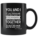 "You and i"11oz black mug - Gifts For Reading Addicts