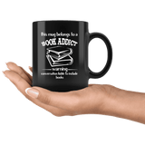 "Book addict"11oz black mug - Gifts For Reading Addicts