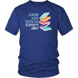 "A Book A Day" Unisex T-Shirt - Gifts For Reading Addicts
