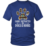 "Dogs and books" Unisex T-Shirt - Gifts For Reading Addicts