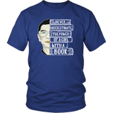 Ruth Bader "A Girl With A Book" Unisex T-Shirt - Gifts For Reading Addicts