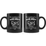 "Book addict"11oz black mug - Gifts For Reading Addicts