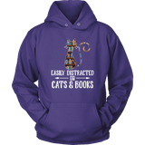 "Cats and books" Hoodie - Gifts For Reading Addicts