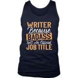 "badass isn't an official job title" Men's Tank Top - Gifts For Reading Addicts