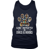 "Dogs and books" Men's Tank Top - Gifts For Reading Addicts