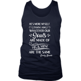 "He's more myself than i am" Men's Tank Top - Gifts For Reading Addicts