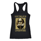 "I Put The Lit In Literature" Women's Tank Top - Gifts For Reading Addicts