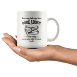 "Book addict"11oz white mug - Gifts For Reading Addicts