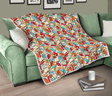 Book Pattern Quilt - Gifts For Reading Addicts