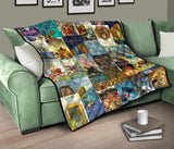 Narnia Book Series Book Covers Quilt - Gifts For Reading Addicts