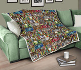 Bookish Bookshelf Quilt - Gifts For Reading Addicts