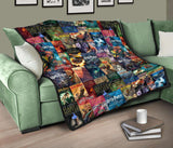 HP Book Cover Pattern Quilt - Gifts For Reading Addicts