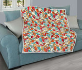 Book Pattern Quilt - Gifts For Reading Addicts