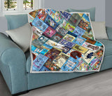 Alice In Wonderland Book Covers Quilt - Gifts For Reading Addicts