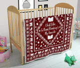 Red Bookish Christmas Quilt - Gifts For Reading Addicts