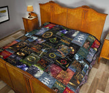 The Lord Of The Rings Books Covers Quilt - Gifts For Reading Addicts