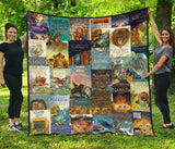 Narnia Book Series Book Covers Quilt - Gifts For Reading Addicts