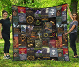 The Lord Of The Rings Books Covers Quilt - Gifts For Reading Addicts
