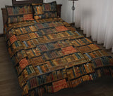 Bookish Pattern Quilt Bed - Gifts For Reading Addicts